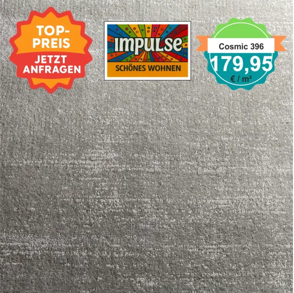 „Jab Cosmic Velours Teppich 4 m breit – weiches, luxuriöses Wohnzimmerambiente“